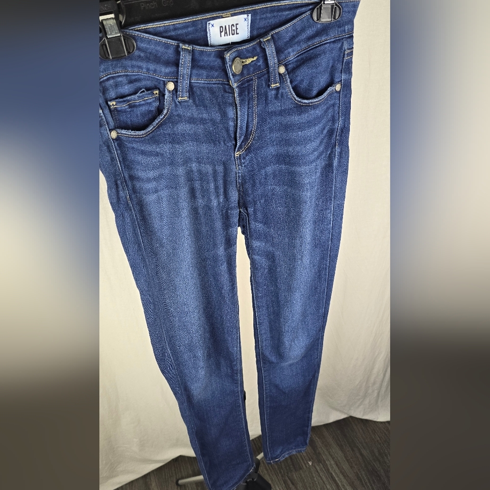 Paige Skyline Ankle Skinny Jeans In Howard Size 25 = 0 NWT - Picture 5 of 11